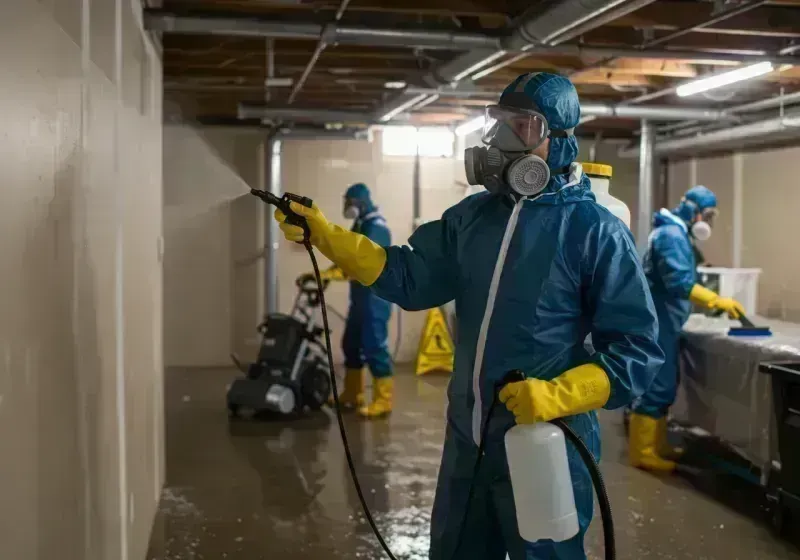 Basement Sanitization and Antimicrobial Treatment process in Silverton, OR